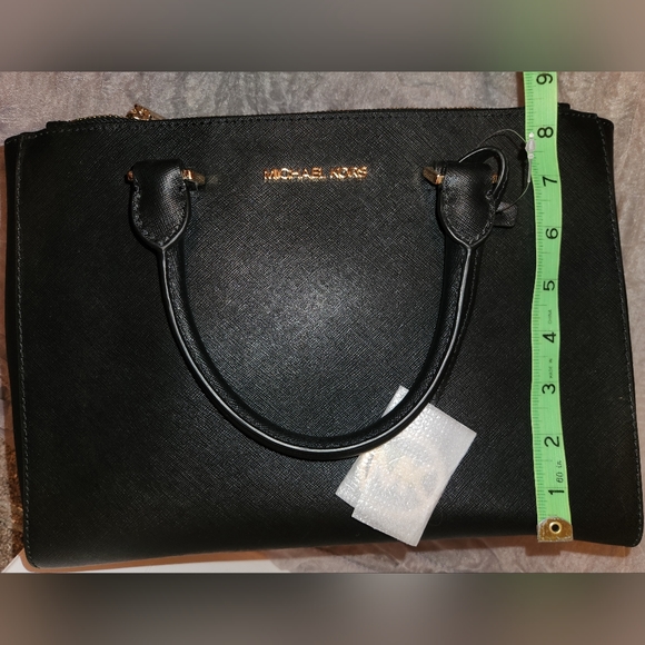 Michael Kors Kellen MD Satchel Bag in Black - Picture 11 of 12